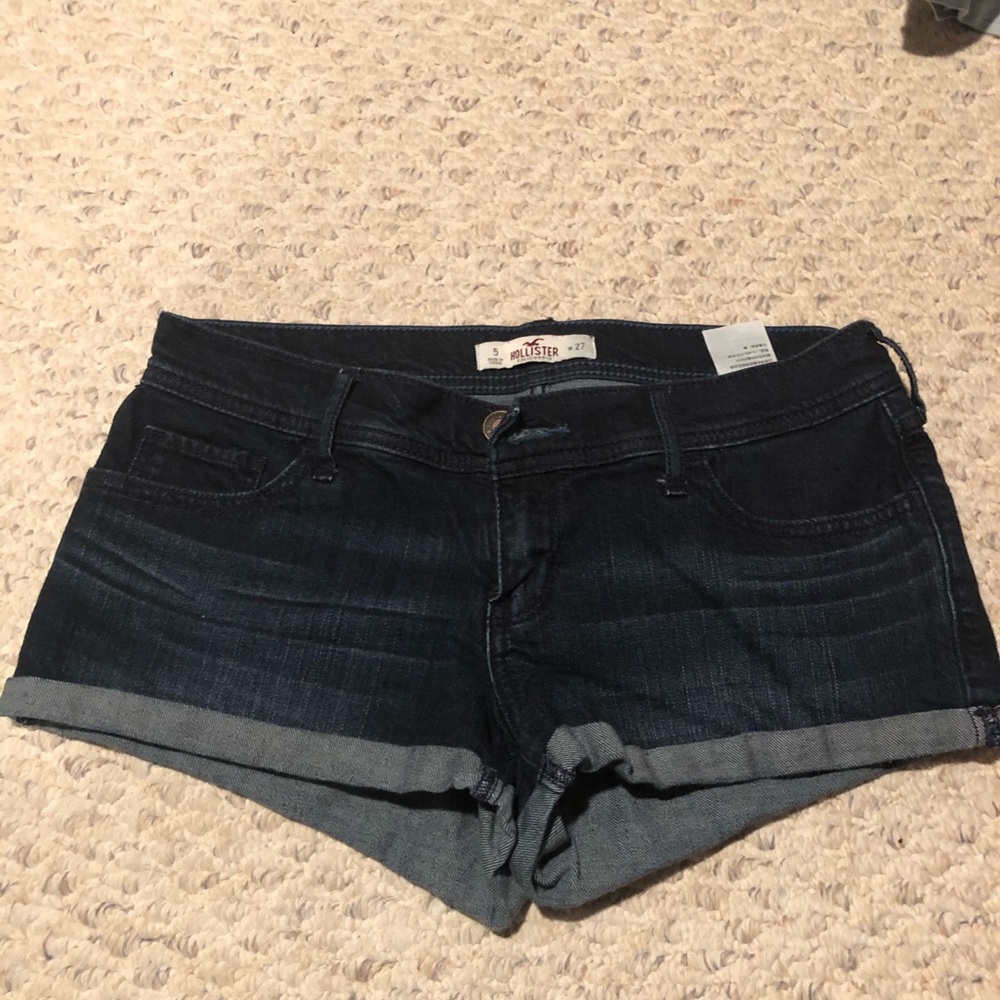 Hollister Dark Wash Denim Shorts